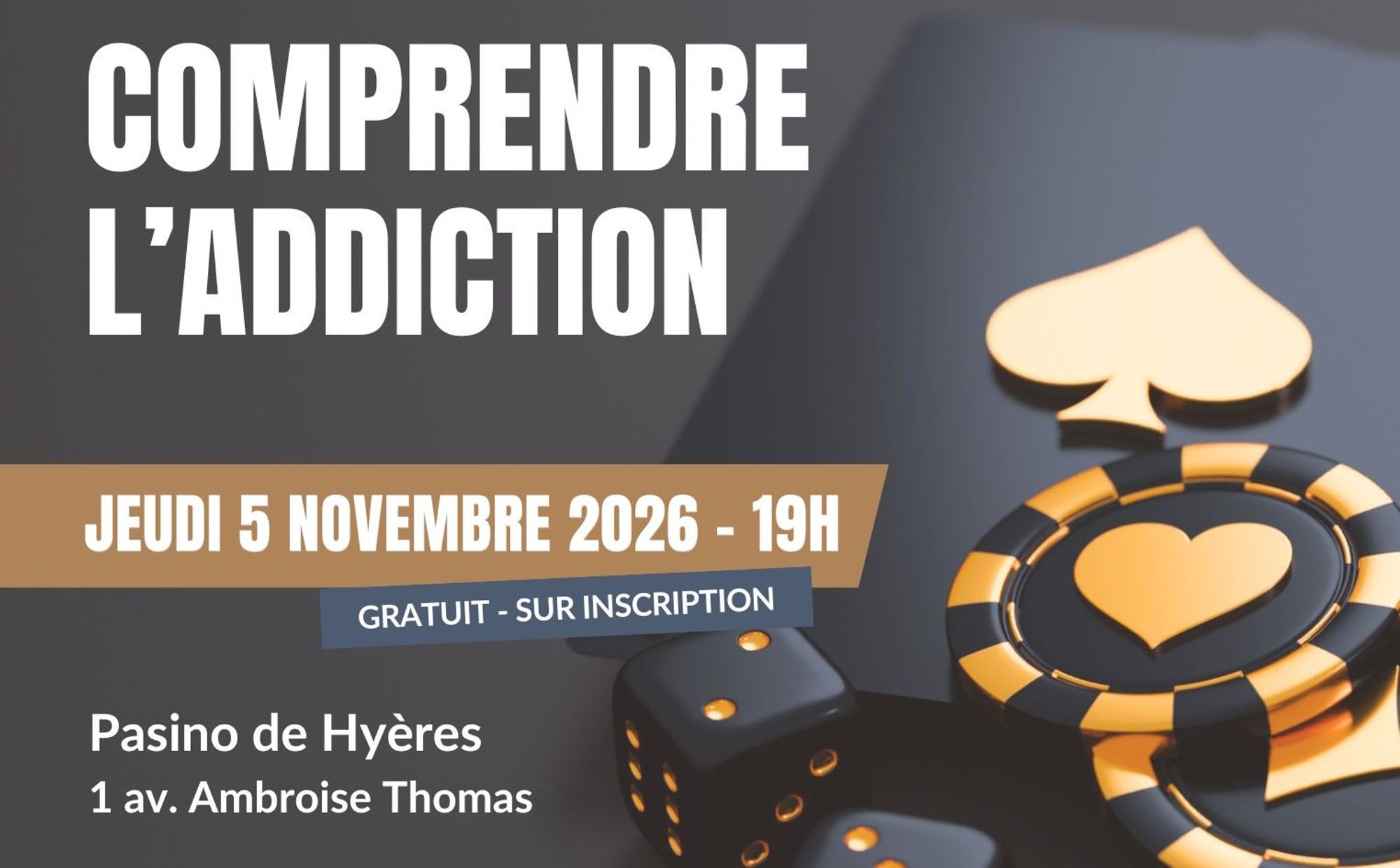 Conférence-débat : « Addictions et jeux d’argent : regards croisés »