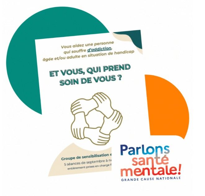 Flyer avec logo santé mentale