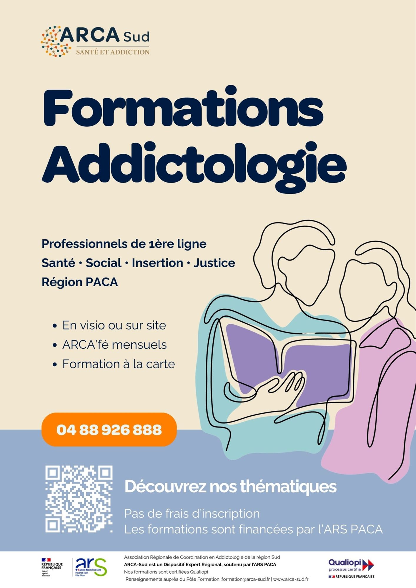 Affiche formations ARCA-Sud